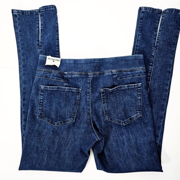 Free People Double Dutch Women's Split Front Mid Rise Pull On Jeggings Size M - Picture 5 of 16